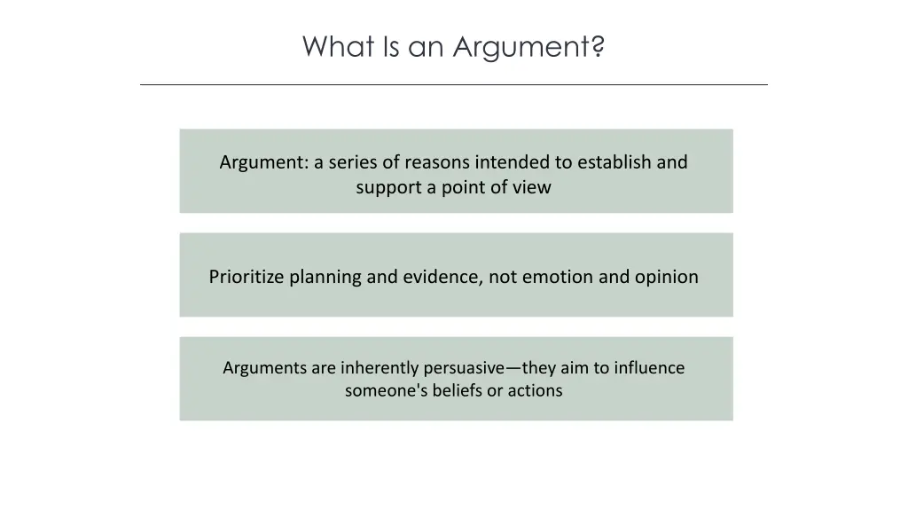 what is an argument