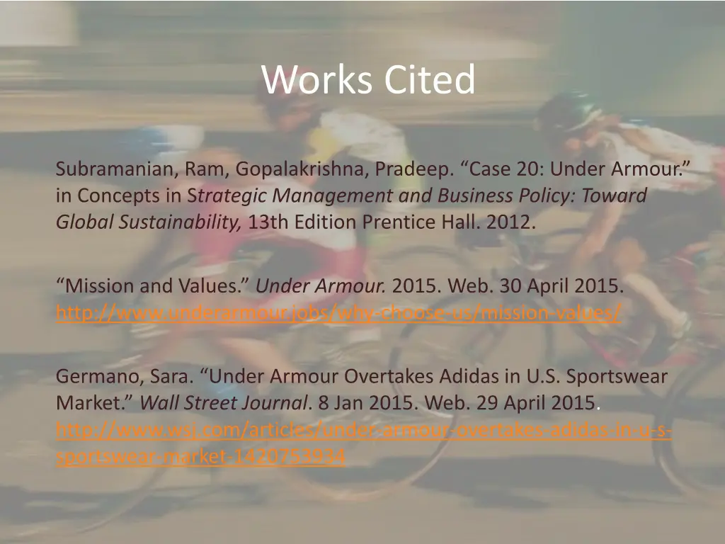 works cited
