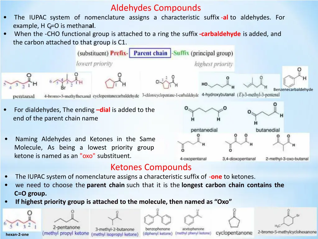 aldehydes compounds