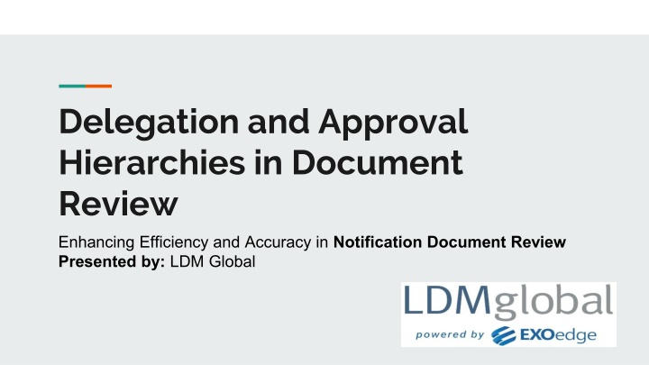 delegation and approval hierarchies in document