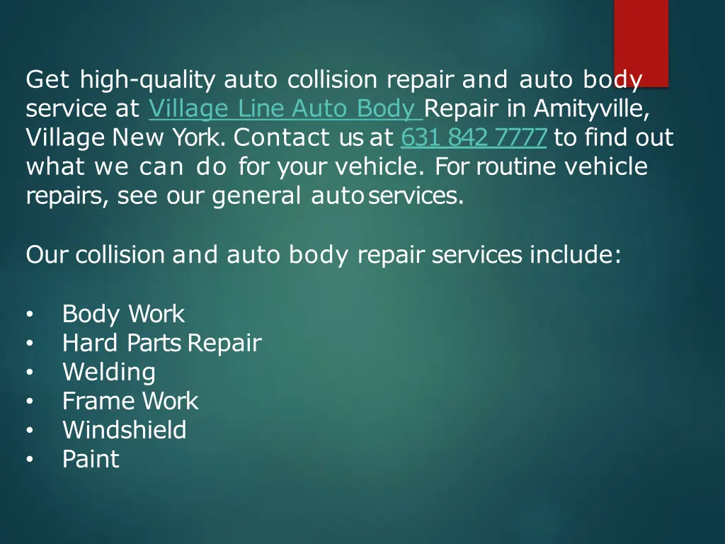 get high quality auto collision repair and auto