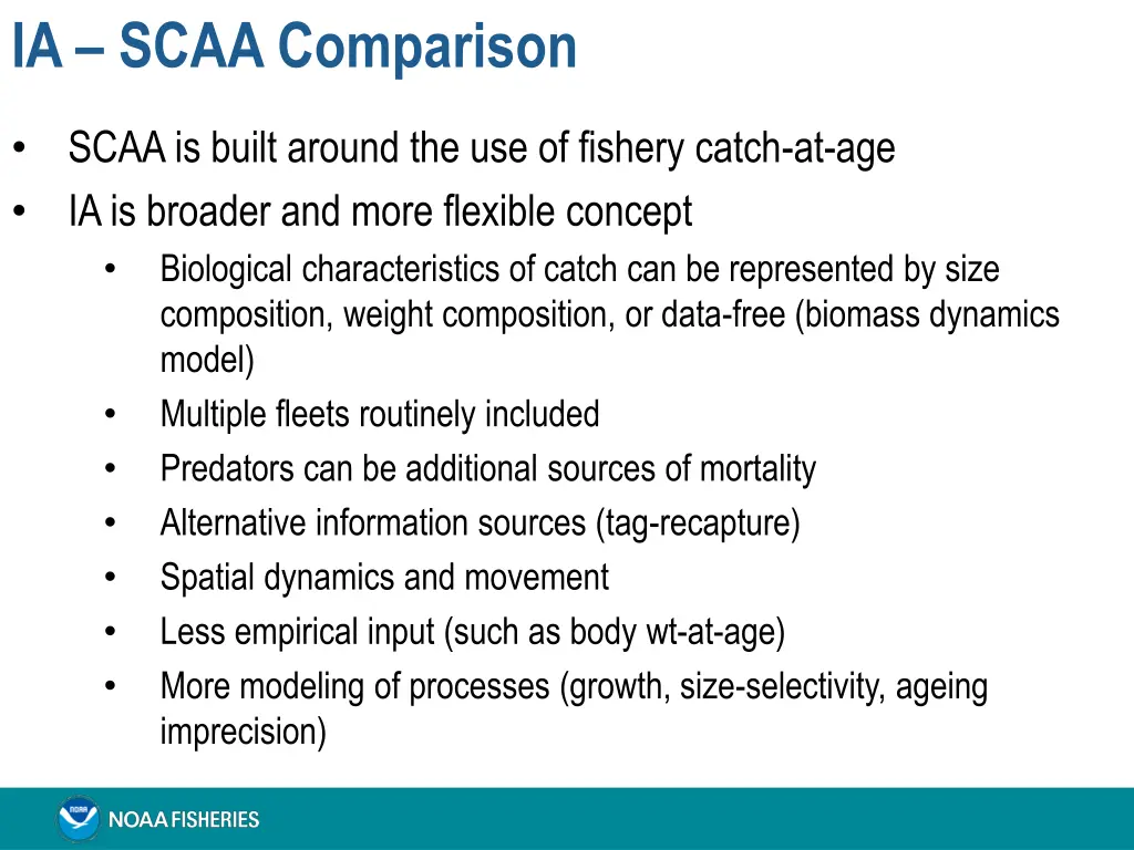 ia scaa comparison