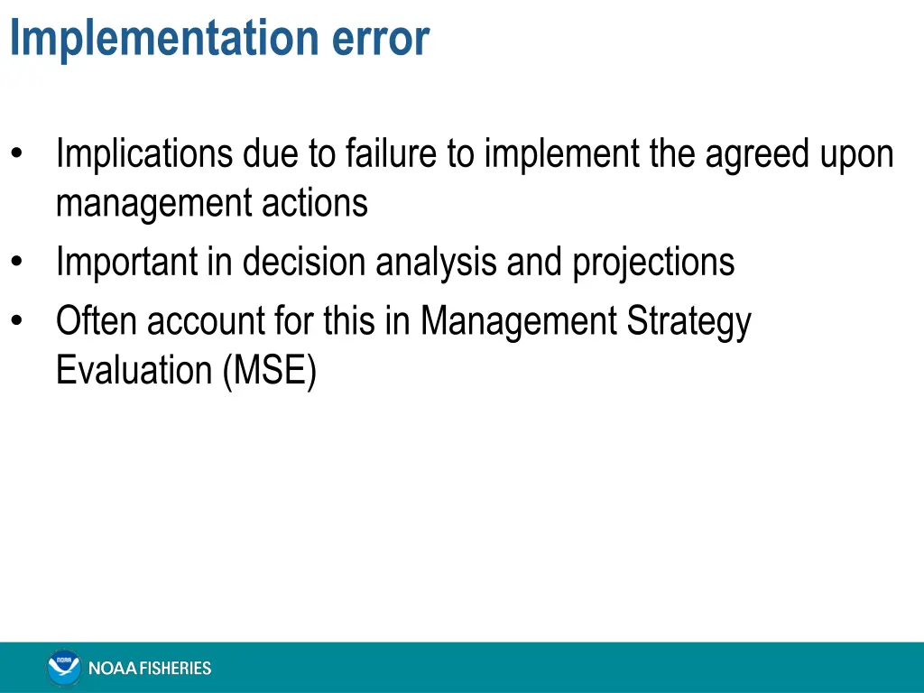 implementation error