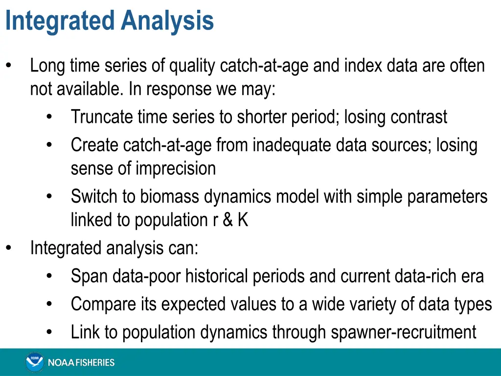 integrated analysis