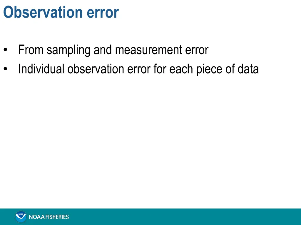 observation error