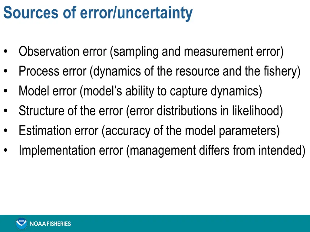 sources of error uncertainty