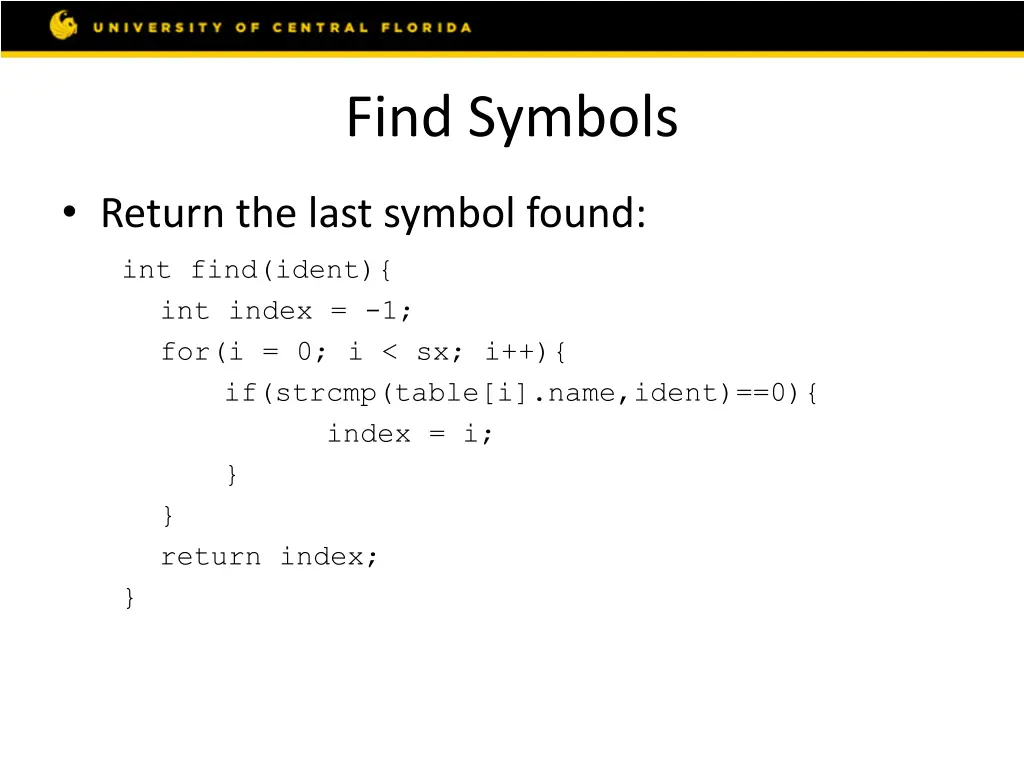 find symbols 1