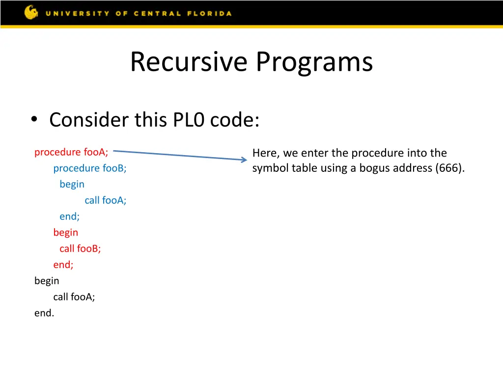 recursive programs 1