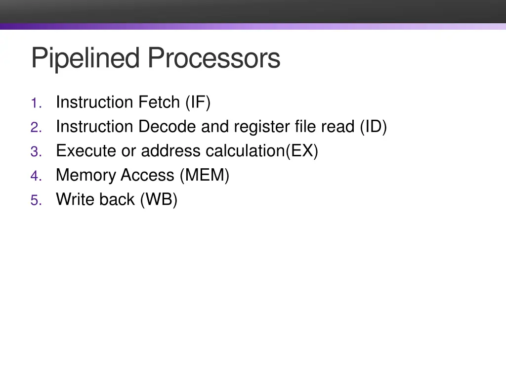 pipelined processors