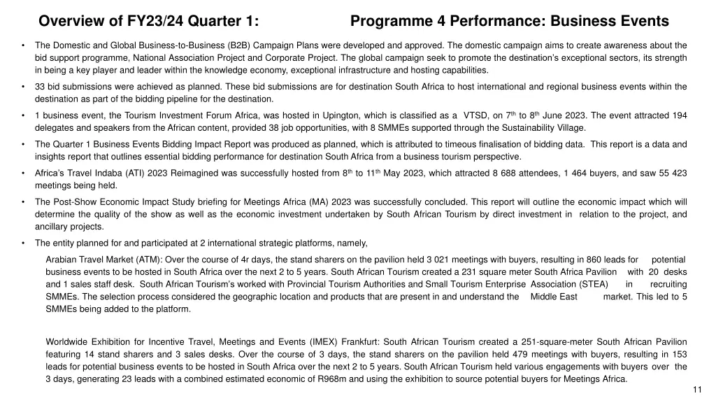 overview of fy23 24 quarter 1 programme 3