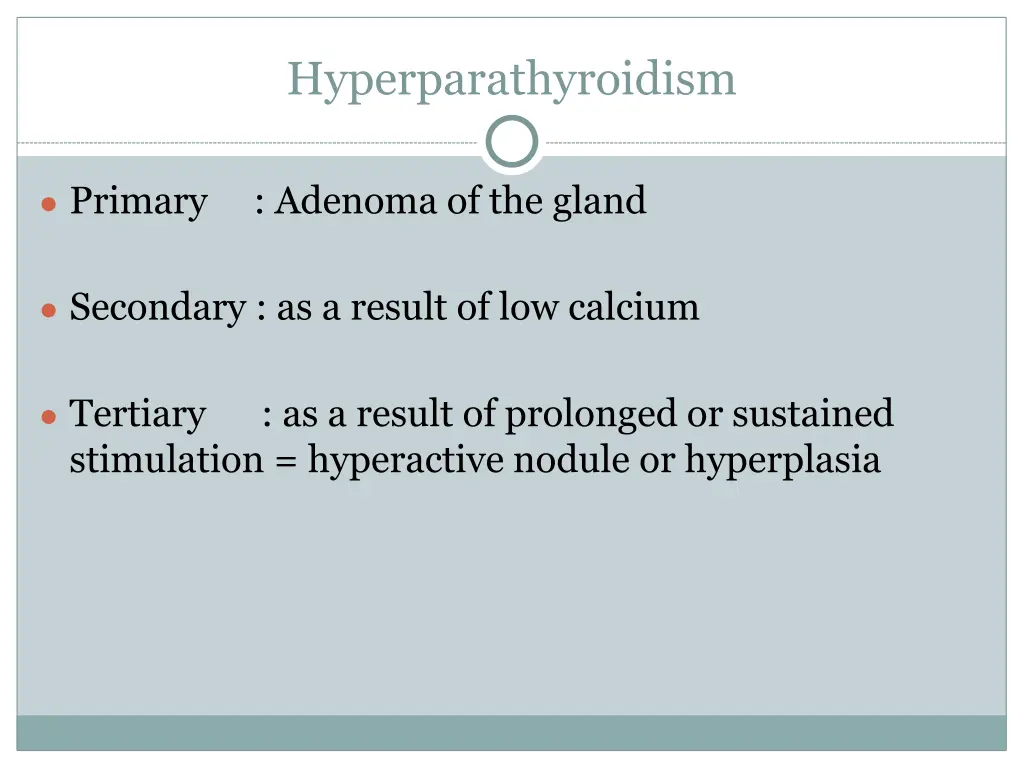 hyperparathyroidism