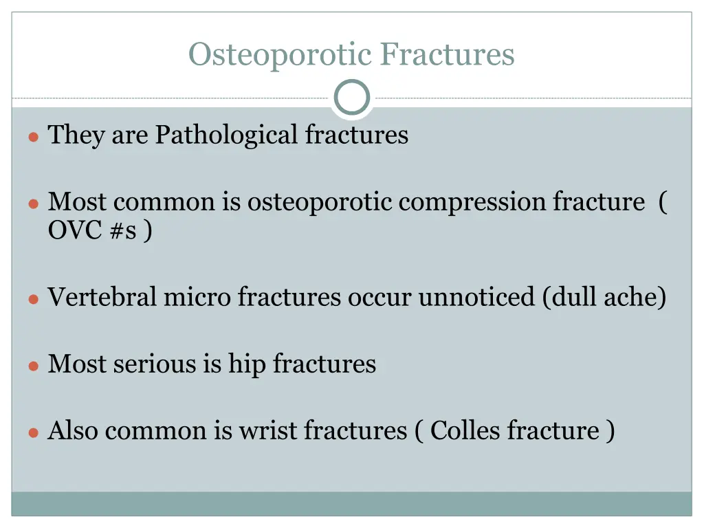 osteoporotic fractures