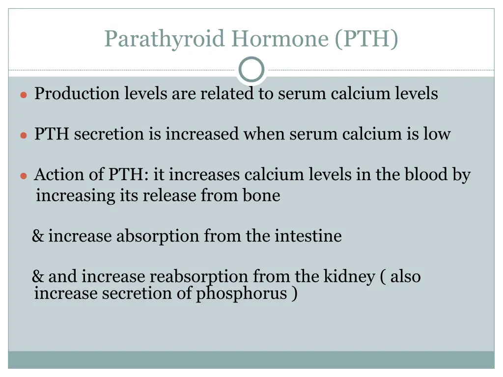 parathyroid hormone pth