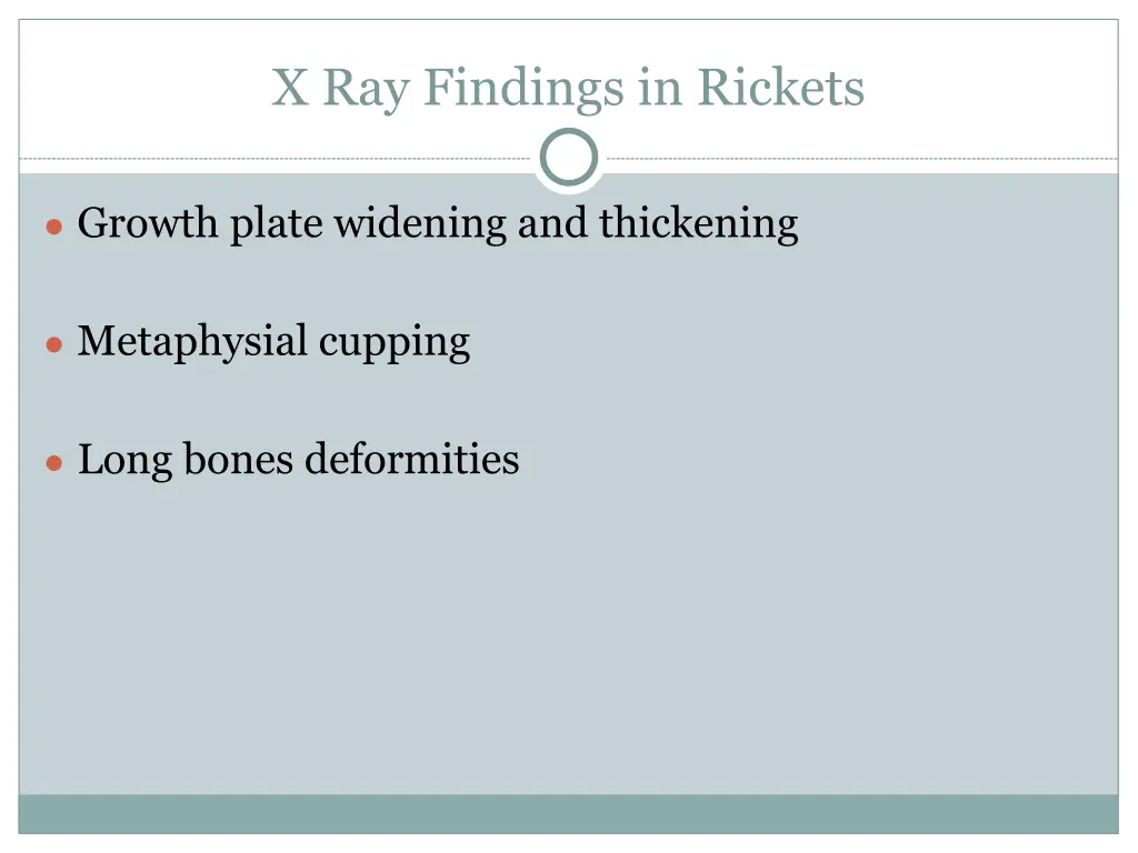 x ray findings in rickets