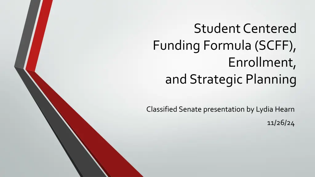student centered funding formula scff