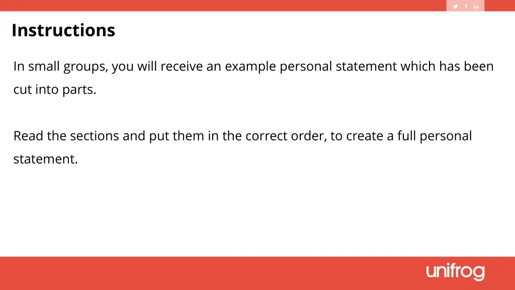 instructions