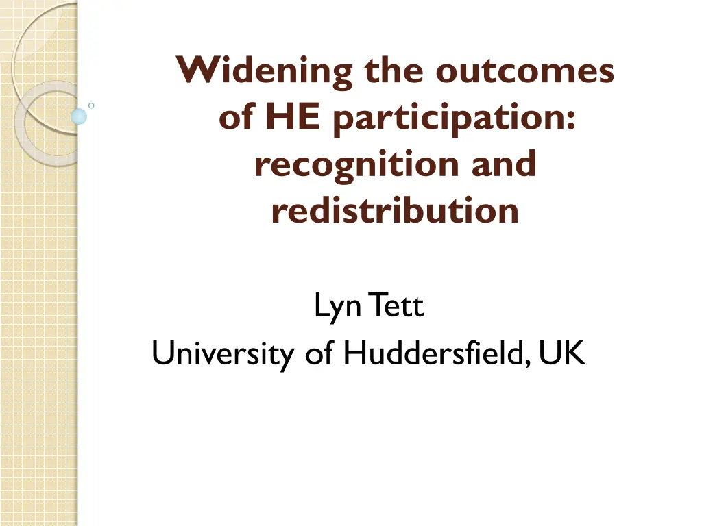 widening the outcomes of he participation