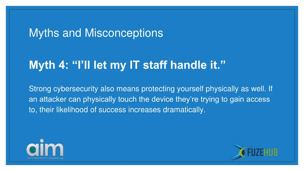 myths and misconceptions 16