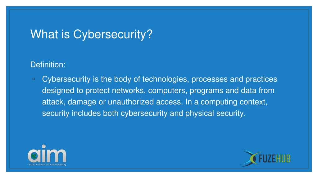 what is cybersecurity