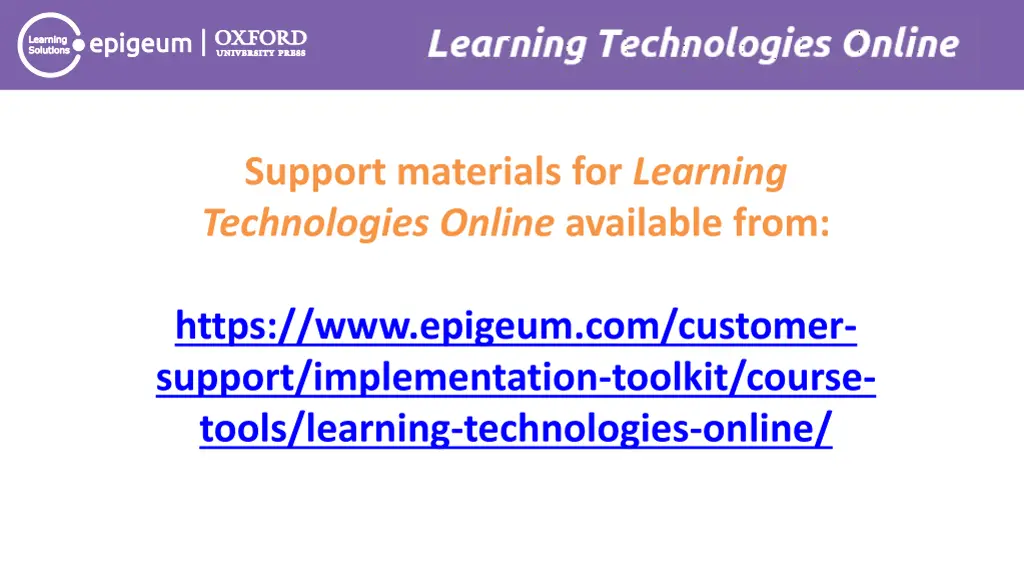 learning technologies online 8
