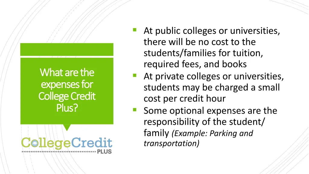 at public colleges or universities there will