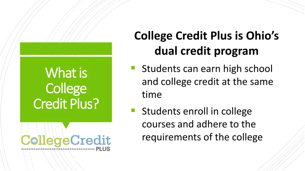college credit plus is ohio s dual credit program