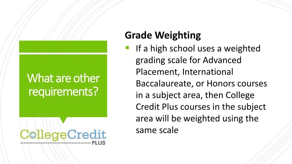 grade weighting if a high school uses a weighted