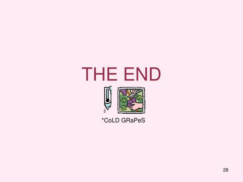 the end