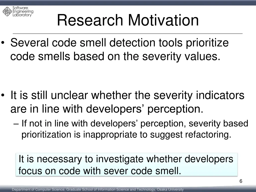 research motivation