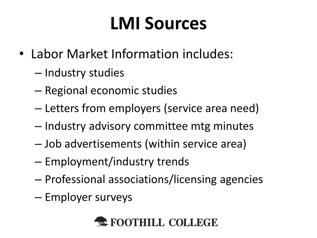 lmi sources