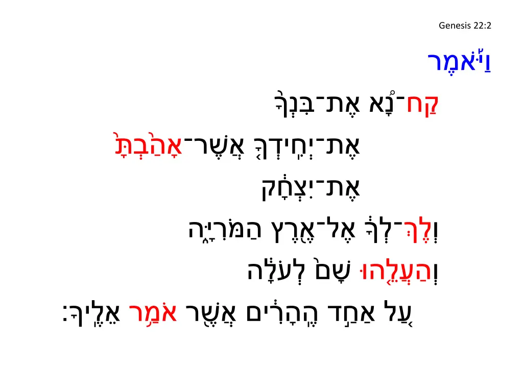 genesis 22 2