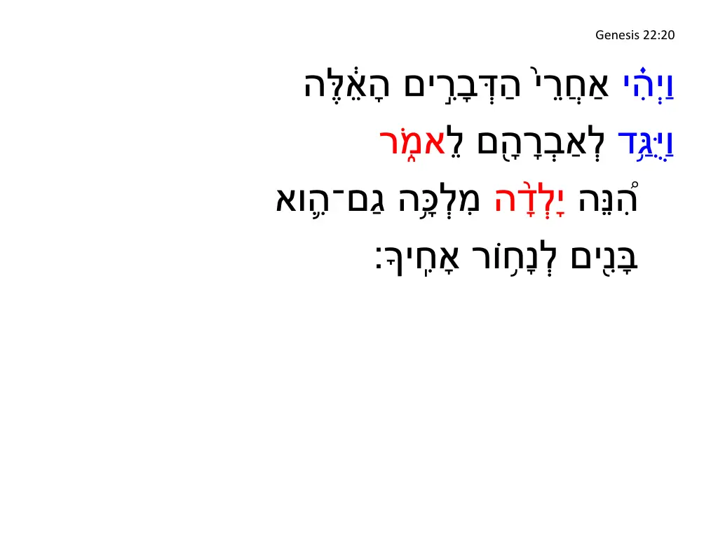 genesis 22 20