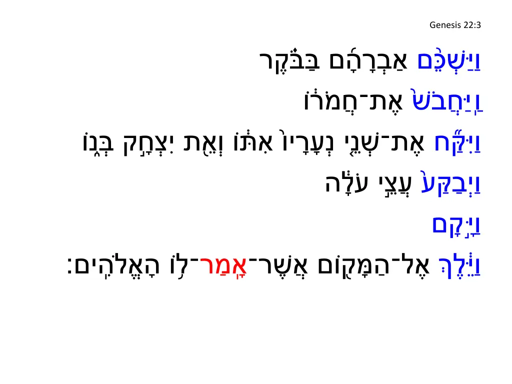 genesis 22 3
