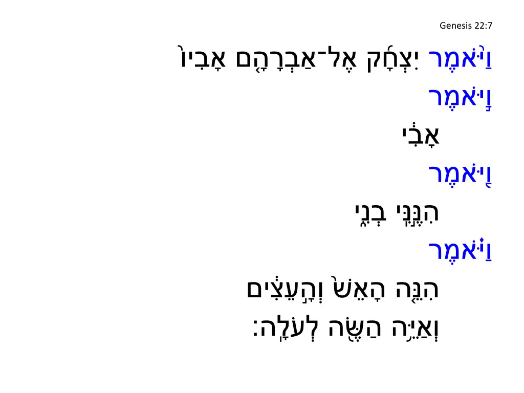 genesis 22 7