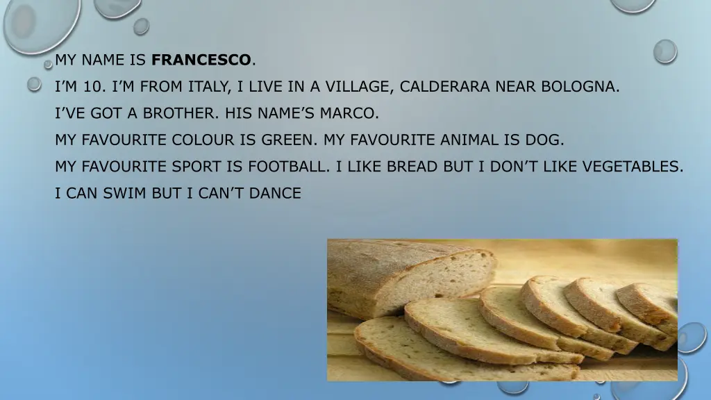 my name is francesco