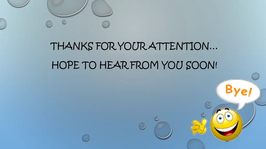 thanks for your attention