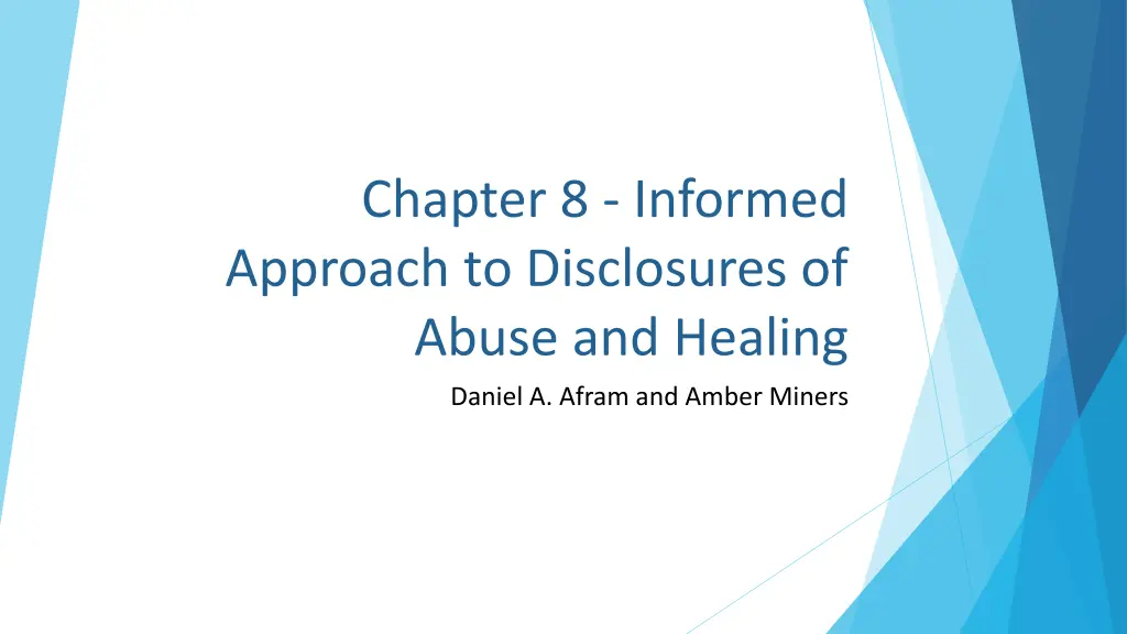 chapter 8 informed approach to disclosures