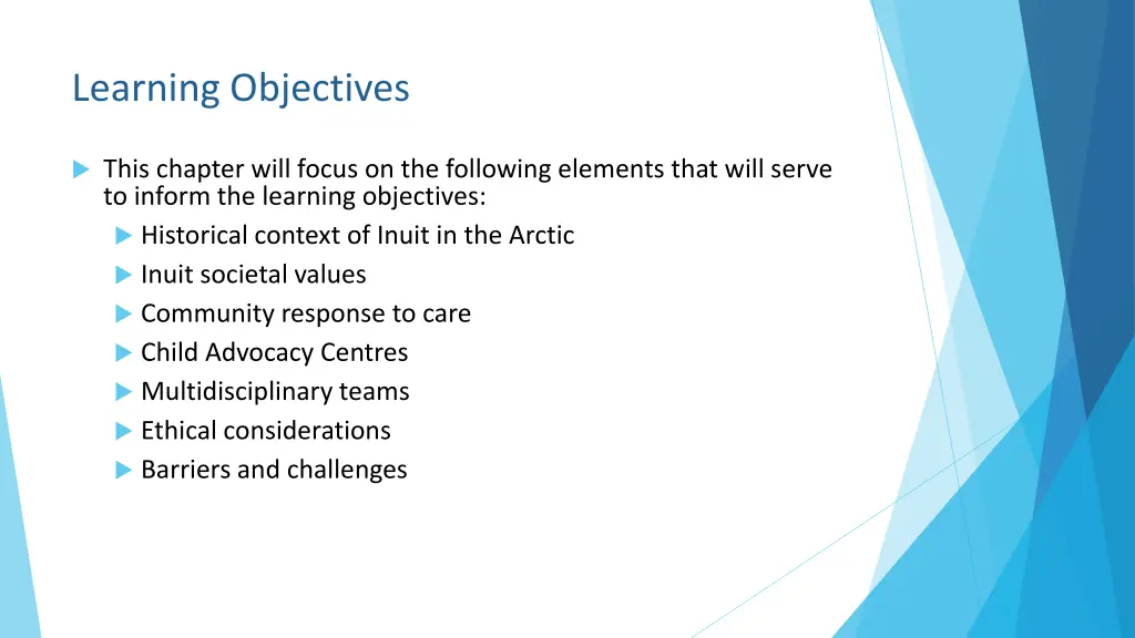 learning objectives