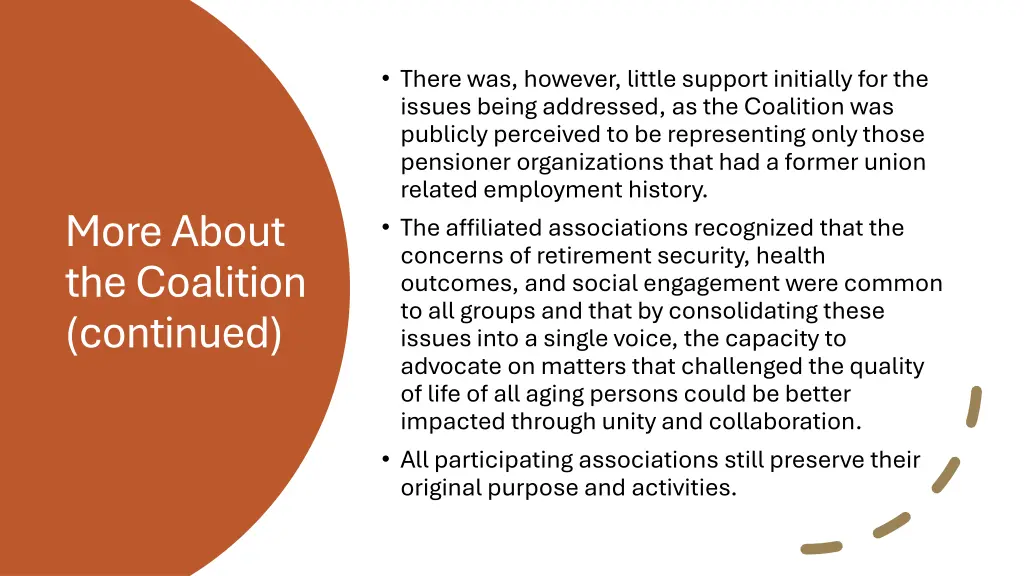 there was however little support initially