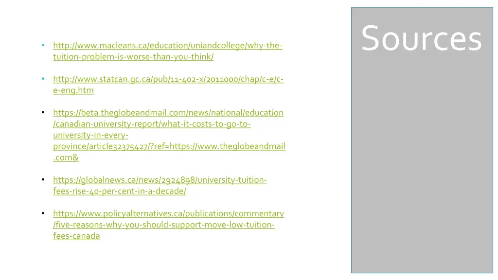 sources