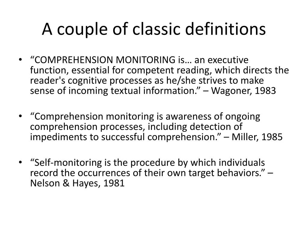 a couple of classic definitions