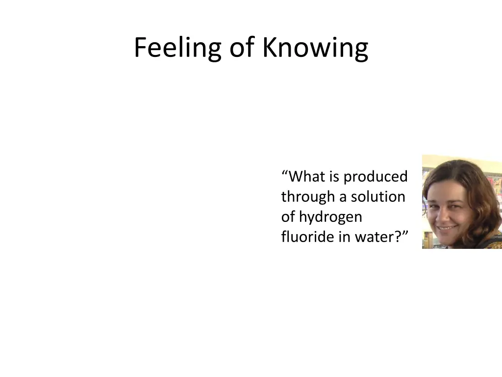 feeling of knowing