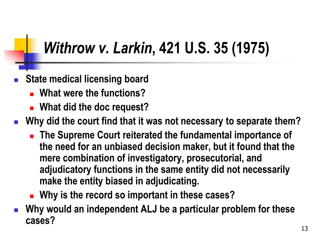 withrow v larkin 421 u s 35 1975