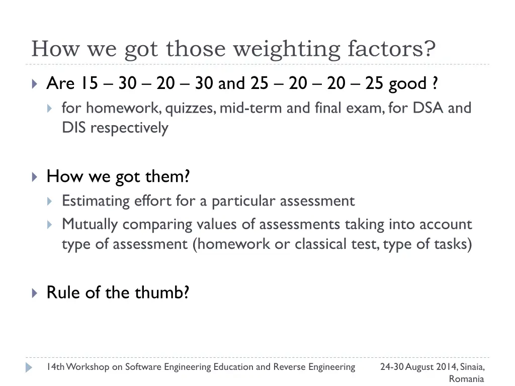 how we got those weighting factors
