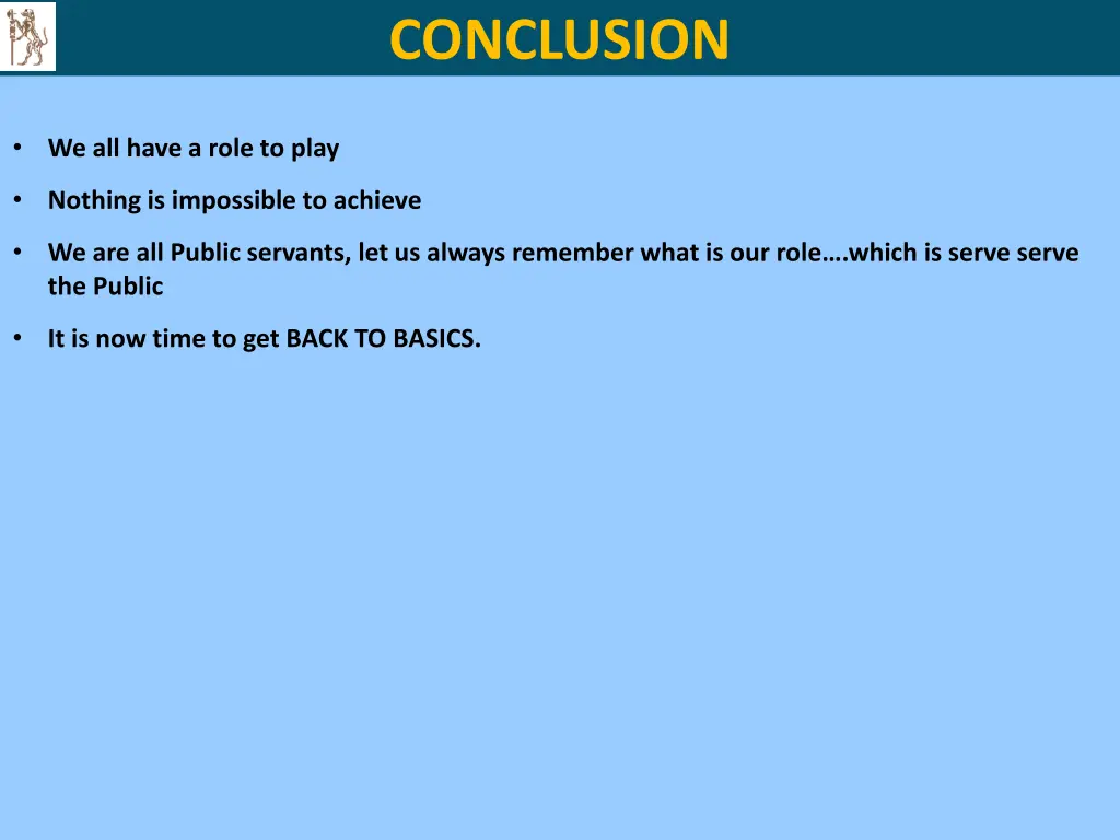 conclusion