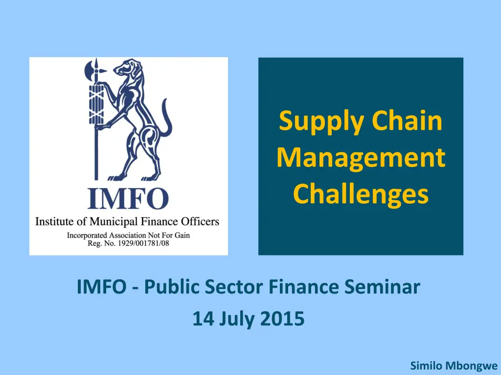supply chain management challenges