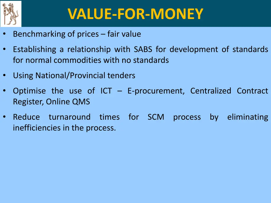 value for money