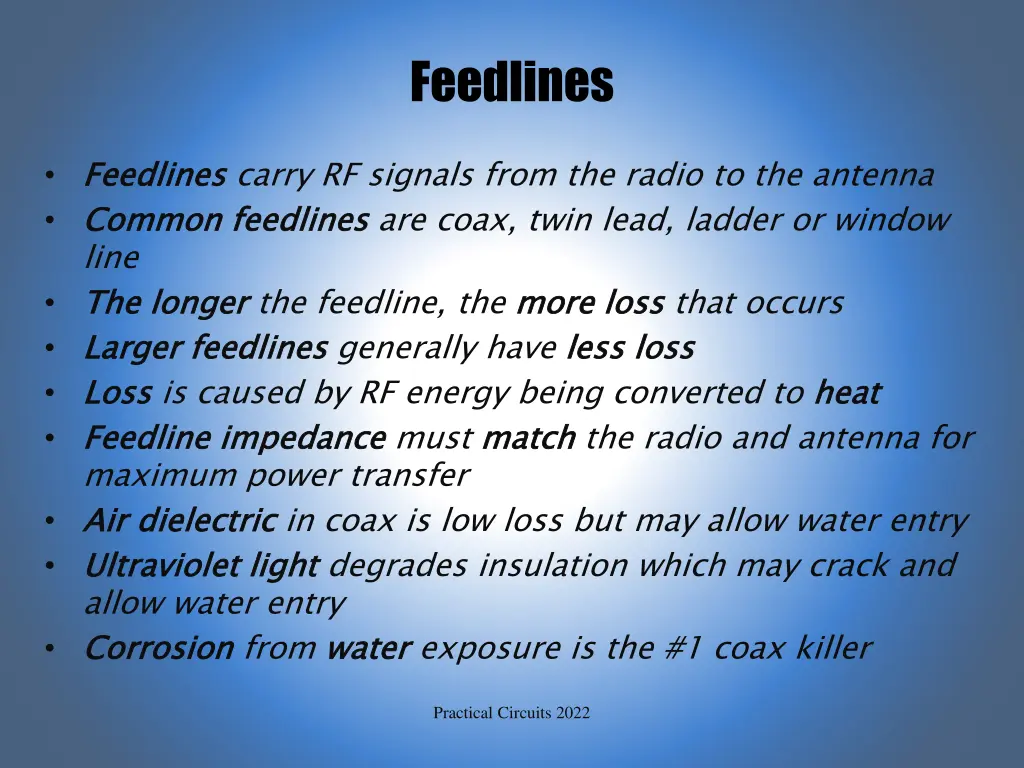 feedlines