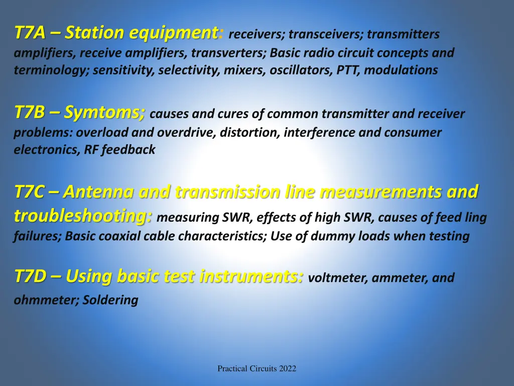 t7a station equipment receivers transceivers