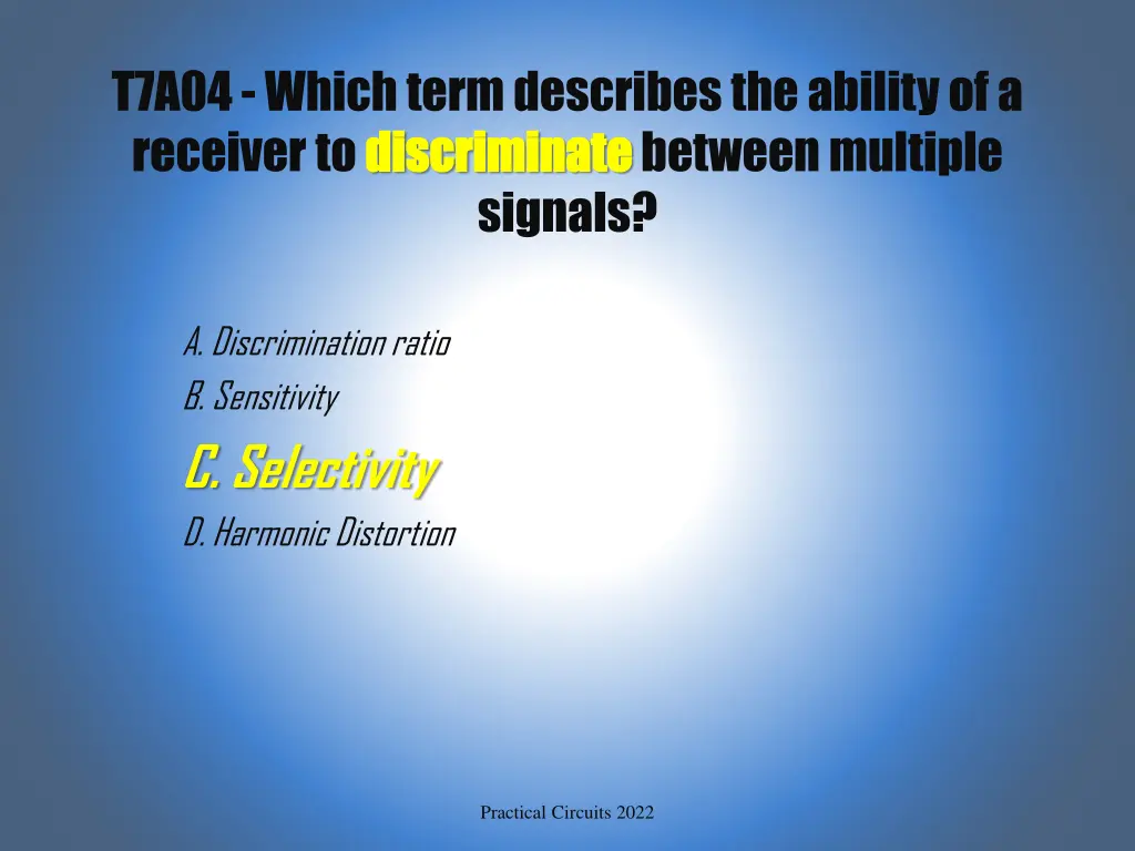 t7a04 which term describes the ability 1